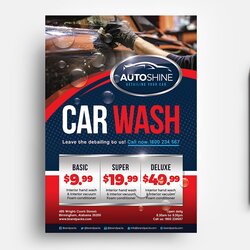 Super Free Car Wash Templates In Vector Flyer Template Mini Business Pack Card
