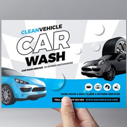 Perfect Car Wash Flyer Template In Vector Templates Illustrator