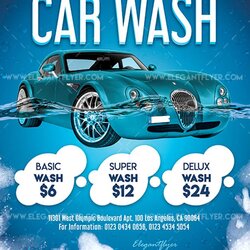 Car Wash Free Flyer Template