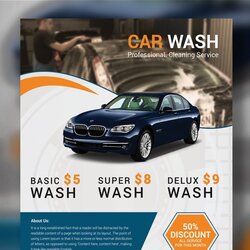 Terrific Car Wash Flyer Free Format Download Templates Template