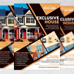 Very Good Download Real Estate Flyer Template Premium