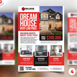 Perfect Real Estate Flyer Templates Template Designs Color