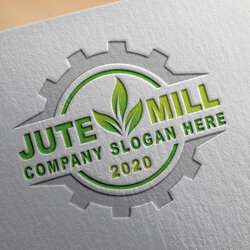 Admirable Free Jute Company Logo Template Design