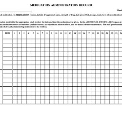 Medication Administration Record Template Records Form Formidable Design