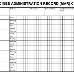 The Highest Standard Medication Administration Record Form Log