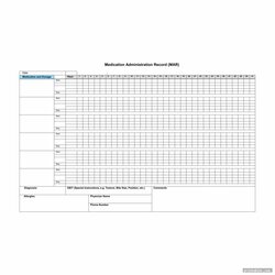 Fine Printable Medication Administration Record Template For Use