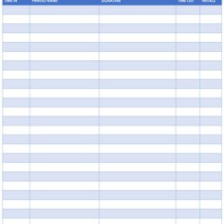 Employee Sign In Sheet Template Mt Home Arts Sheets