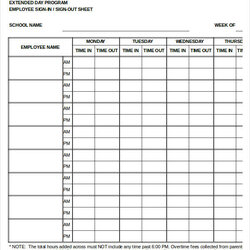 Employee Sign In Sheet Template Mt Home Arts Excel