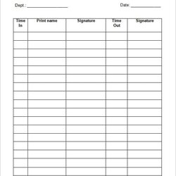 Smashing Sign In Sheet Templates Doc Free Premium Word Employee Format Template List Log Details