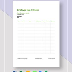 The Highest Quality Employee Sign In Sheet Template Google Sheets Excel Word Apple