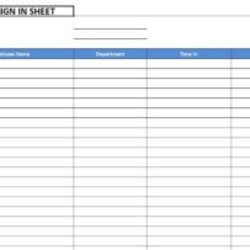 Out Of This World Employee Sign In Sheet Template