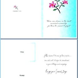 Cool Printable Folding Card Template Inside Quarter Fold Best Birthday Free Now For