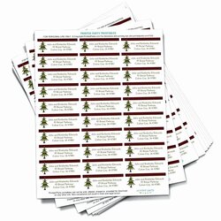 Fine Holiday Return Address Label Templates Unique Christmas Avery