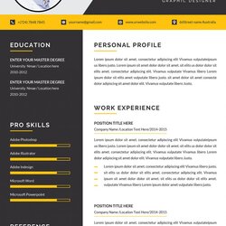 Outstanding Ms Word Resume Template To Download Doc