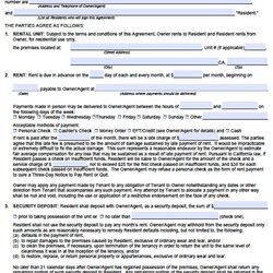 Matchless Free Printable Lease Agreement Form Forms Online California Residential Word Doc