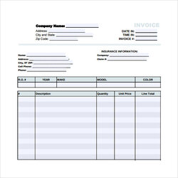 Sample Auto Repair Invoice Templates To Download Body