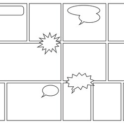Matchless Comic Strips Templates Strip Template Printable