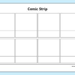 Brilliant Blank Comic Strip Template Teaching Resources Activity