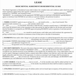 High Quality House Rental Agreement Template Lovely Printable Lease