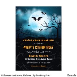 Wizard Halloween Invitation Birthday Party