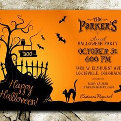 Eminent Halloween Party Invitation Digital Download