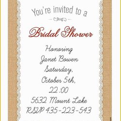 Free Wedding Shower Invitation Templates Of Bridal Printable Invitations