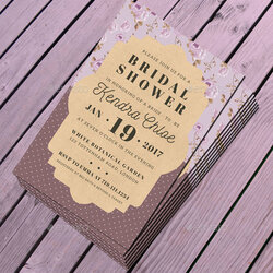 Magnificent Printable Wedding Shower Invitations Vintage Bridal Invitation