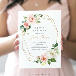 Marvelous Bridal Shower Invitation Instant Download Printable