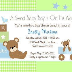 Champion Baby Boy Shower Invitations Invitation Templates Printable Template Cards Editable Bear Teddy