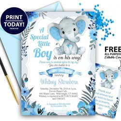 Sterling Free Baby Shower Templates Boy Sites
