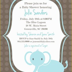 Sublime Baby Shower Boy Invitation Templates Free Of Download Template Got The