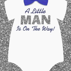 Preeminent Free Little Man Baby Shower Invitations Templates Printable Boy Cards