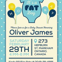 Capital Baby Boy Free Shower Invitation Card Design Template Its