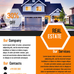 Magnificent Real Estate Flyer Marketing Template Design Letter Ts