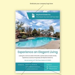 Terrific Real Estate Advertising Flyer Template In