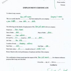 Outstanding Sample Proof Of Employment Letter For Visa Unique Picture