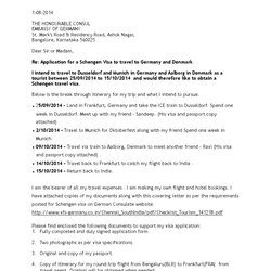 Tremendous Personal Cover Letter Visa Travel Passport Immigration