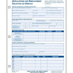 Perfect Free Printable Spanish Job Application Form Forms Online