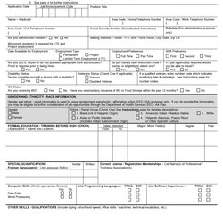 Terrific Free Printable Spanish Job Application Form