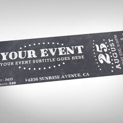 Out Of This World Event Ticket Templates Word Design Trends Premium Template Chalkboard Tickets Invitation