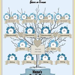 Free Family Website Templates Download Of Tree Template Generation Generations Word Blank Printable History