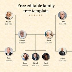 Out Of This World Get Free Editable Family Tree Template Presentation