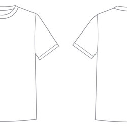 Superlative Free Shirt Design Template Download Drawing Plain Blank Templates Printable Sleeve Vector Layout