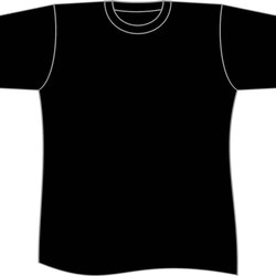 Super Shirt Outline Template Free Download On Plain Shirts Cartoon Clip Blank Vector Designs Use Library