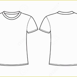 Cool Free Shirt Design Template Of Blank