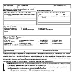 Fine Free Sample Medical Authorization Release Forms In Ms Word Form Information Mayo