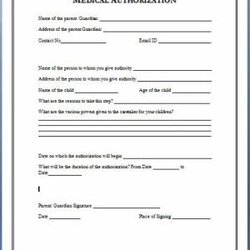 Worthy Sample Medical Authorization Form Templates Printable Forms Consent