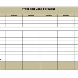 Outstanding Printable Profit And Loss Statement Template Shop Fresh Forms Templates