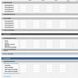 Admirable Profit And Loss Statement Templates Forms