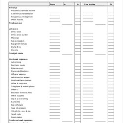 Great Profit Loss Statement Template Free Excel Documents Download Blank Form Statements Example Forms